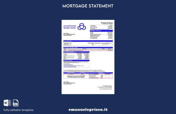 stile verificato Dichiarazione di mutuo della Malesia Al Rajhi Bank Malaysia Mod